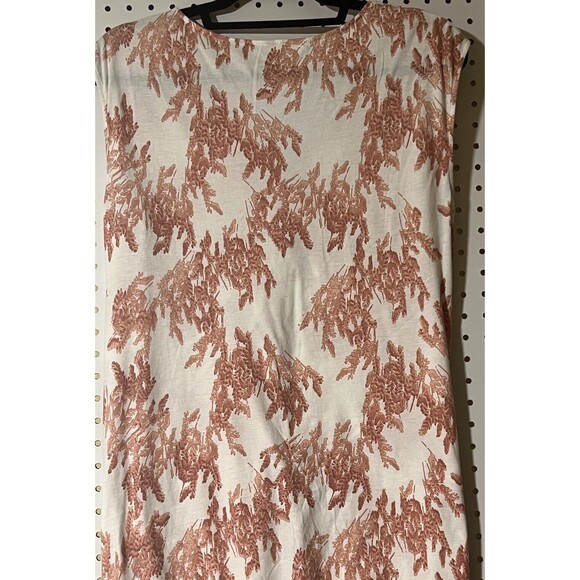 Garnet Hill Maxi Dress Twist V Neck Floral Toile Medium Boho Trad Homestead - Picture 5 of 13